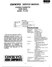 Buy ONKYO TA2040SM Service Manual by download Mauritron #193463