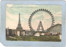 Buy FRA Paris Amusement Park Postcard La Tour Eiffel Et La Grande Roue Eiffel ~494