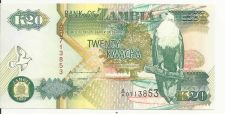 Buy ZAMBIA 20 KWACHA 1992 P36 UNCIRCULATED