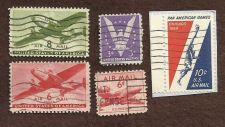 Buy US Airmail Stamp Lot USED (5 Stamps)