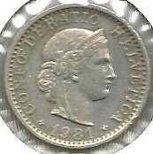 Buy Switzerland 10 Rappen 1981