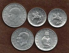 Buy Turkey Five (5) Coin Set 25, 10, and 5 Lira Coins