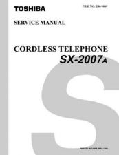 Buy TOSHIBA SX 2007A Service Schematics by download #160482