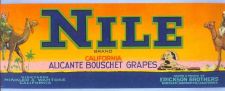 Buy CA Minkler Fruit Crate Label Nile Brand California Alicante Bouschet Grape~17