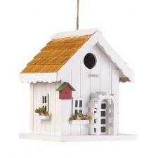 Buy White Trellis Birdhouse