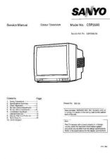 Buy SANYO CBP2580 COLOUR TV SERVICE MANUAL CDC-1409 by download #157416