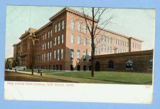 Buy CT New Haven New Haven High School Street Scene View Of Old School Buildin~577