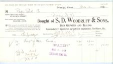 Buy CT Orange Letterhead / Billhead S. D. Woodruff & Sons Main Office and Seed~18