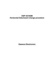 Buy DSP4210GM Horizontal Data Board Change Procedure by download #183565