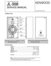 Buy KENWOOD JL-998 Service Data by download #132722