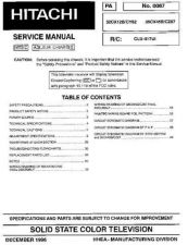 Buy HITACHI 32CX12B USA Service Manual by download #163258