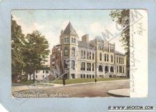 Buy CT Middletown Postcard High School Street Scene Intersection Undivided Bac~1414