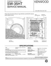 Buy KENWOOD SW-35HT Technical Info by download #152066