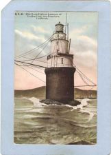 Buy CA San Francisco Lighthouse Postcard Mile Rock Light House lighthouse_box1~27