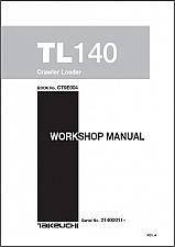 Buy Takeuchi TL140 Crawler Loader Service Workshop & Parts Manual on a CD - TL 140