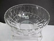 Buy Hand cut glass salad bowl punties preowned