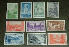 Buy US, Scott# 756-765, National Parks Imperforated set of 10 stamps (0003-A)