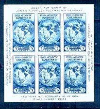 Buy US, Scott# 735, three cent Byrd Antarctic S/S of 6 stamps (0006-A)
