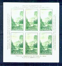 Buy US, Scott# 751, one cent Yellowstone S/S of 6 stamps MNH (0007-A)