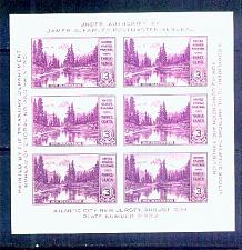 Buy US, Scott# 750, three cent Mount Rainier S/S of 6 stamps MNH (0008-A)