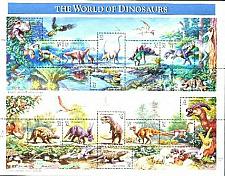 Buy US, Scott# 3136, thirty-two cent World of Dinosaurs sheet of 15 stamps (0140)