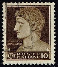 Buy Italy #215 Augustus Caesar; Used (3Stars) |ITA0215-09