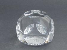 Buy cut Glass hand made paperweight signed Cristallerie Lorraine france 1968