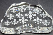 Buy Cut Glass fleur de lis pattern paperweight, 24% lead crystal