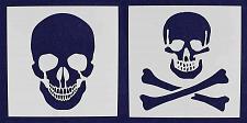 Buy 2 Piece Set Skull & Skull & Bones Stencils 14 Mil 16" X 16" Painting /Crafts/ Te