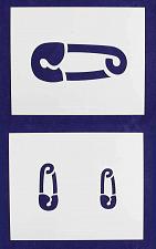 Buy Diaper Pin Stencils Mylar 2 Pieces of 14 Mil 8" x 10"