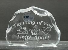 Buy Thinking of you 24% LEAD CRYSTAL PAPERWEIGHT made in USA Hope Faith Love