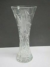 Buy Hand Cut Glass engraved Soccer football player vase lead crystal
