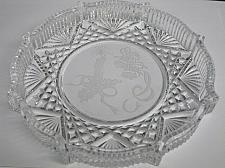 Buy Waterford crystal Signed Christmas plate bells and candle etched