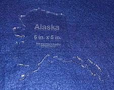 Buy State of Alaska Template 6" X 5" - Clear ~1/4" Thick Acrylic