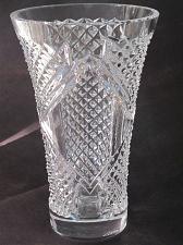 Buy Hand cut glass vase, 24% lead crystal Great gift or award customize