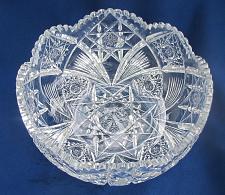 Buy ABP cut glass bowl American brilliant 9"