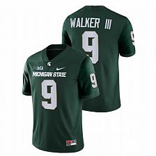 Buy Men Kenneth Walker III Michigan State Spartans Green College Football Stitched Jersey