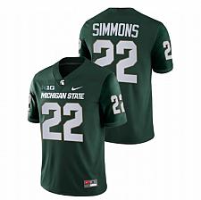 Buy Men Jordon Simmons Michigan State Spartans Green College Football Stitched Jersey