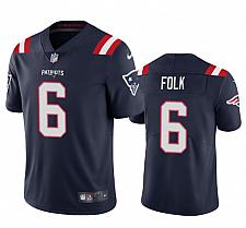 Buy Men New England Patriots Nick Folk Navy Vapor Limited Stitched Jersey