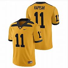 Buy Men Connor Kapisak Iowa Hawkeyes Gold NCAA College Football Stitched Jersey