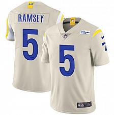 Buy Men Jalen Ramsey Los Angeles Rams Football Bone Vapor Limited Jersey Stitched #5