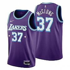 Buy Men's Mac Mcclung Los Angeles Lakers 2022 Purple City Diamond Jersey 75th Anniversary