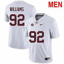 Buy Men Quinnen Williams Alabama Crimson Tide White Football Jersey