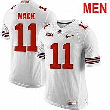 Buy Men Austin Mack Ohio State Buckeyes White 2021 NCAA Football Jersey