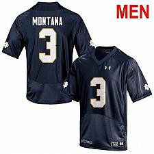 Buy Men Joe Montana Notre Dame Navy NCAA Football Jersey