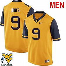 Buy Men #9 Adam Jones West Virginia Gold 2021 NCAA Football Jersey