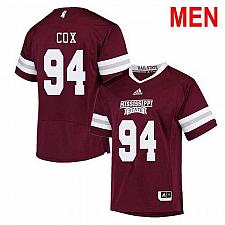 Buy Men #94 Fletcher Cox Mississippi State Red 2021 NCAA Football Jersey