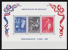 Buy MONACO [1989] MiNr 1921-23 Block 45 ( **/mnh ) Briefmarken