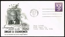 Buy Dwight D. Eisenhower Fleetwood Cachet Inauguration Day Cover |USACVRLOT-28XDP