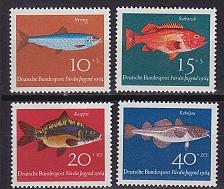 Buy GERMANY BUND [1964] MiNr 0412-15 ( **/mnh ) Fische